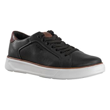 Sapatenis-Preto-e-Conhaque-Cabedal-Liso-|-Pegada-Tamanho--41---Cor--PRETO-0